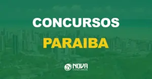 vista aérea da cidade de João Pessoa, na Paraíba com texto sobre a imagem escrito concursos pb