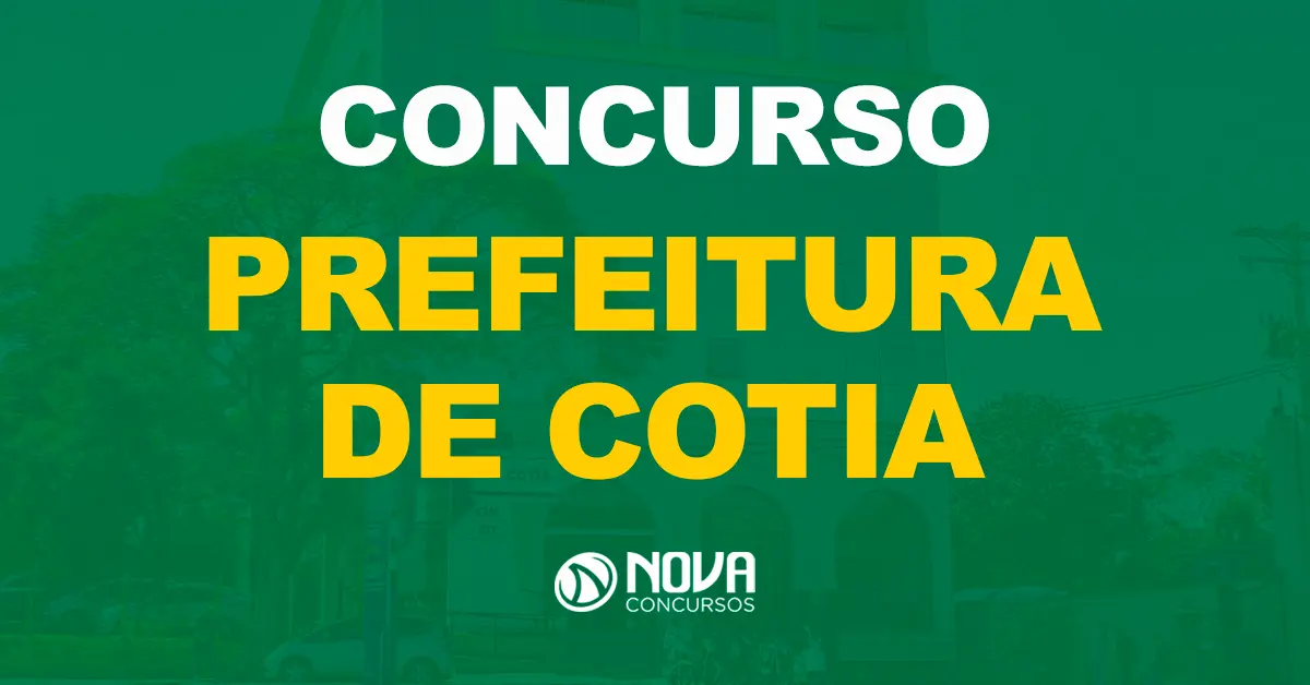 Prédio da sede da Prefeitura Municipal da cidade de Cotia, em São Paulo / Texto sobre a imagem Concurso Prefeitura de Cotia