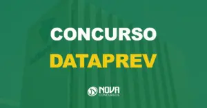 fachada da sede do dataprev com texto sobre a imagem escrito concurso dataprev