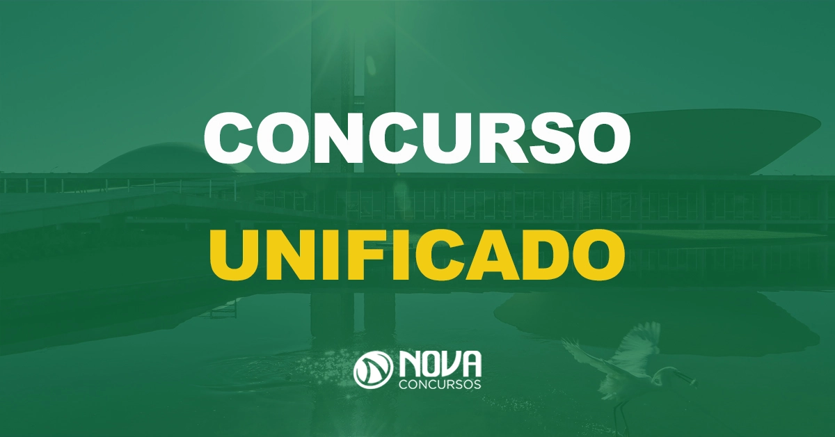 sede do congresso nacional com texto sobre a imagem escrito concurso unificado