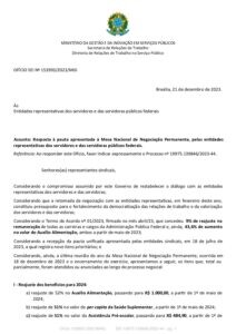 SEI 39219840 Oficio 153993 Resposta � pauta apresentada � Mesa Nacional de Negociacao Permanente pdf