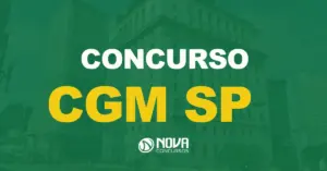 Fachada da CGM (Controladoria Geral do Município) de São Paulo. Texto sobre a imagem Concurso CGM SP