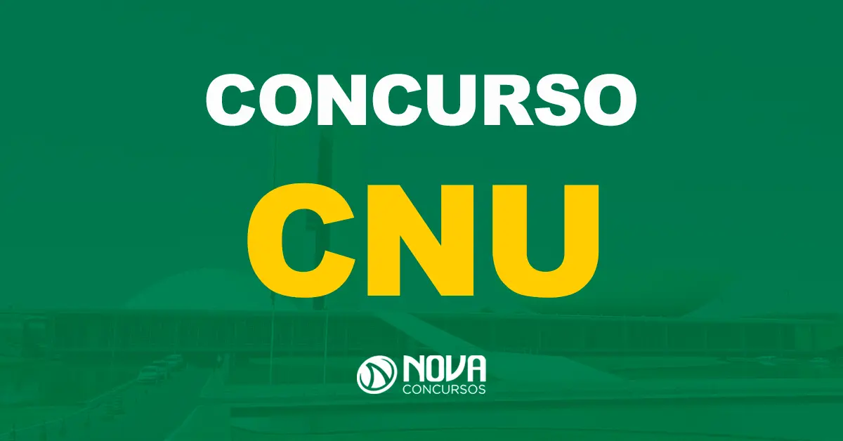 Prédio da sede do Congresso Nacional, em Brasília, no Distrito Federal / Texto sobre a imagem Concurso CNU