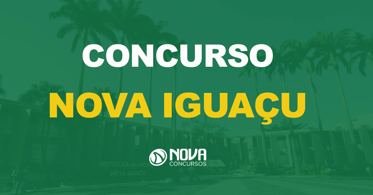 imagem de nova iguaçu com texto sobre a imagem escrito concurso nova iguaçu