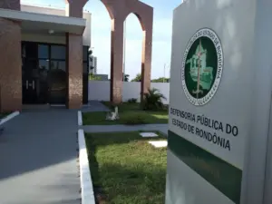 Entrada da sede da Defensoria Pública do Estado de Rondônia