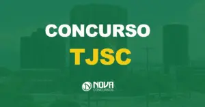 fachada do tribunal de justiça do estado de santa catarina com texto sobre a imagem escrito concurso tjsc