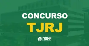 Fachada do Tribunal de Justiça do Estado do Rio de Janeiro. Texto sobre a imagem Concurso TJ RJ