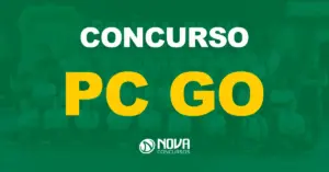 Aprovados em concursos, perfilados para foto, são nomeados novos policiais civis de Goiás / Texto sobre a imagem concurso PC GO