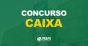 fachada da agência bancária caixa escrito a vida pede mais que um banco com texto sobre imagem escrito concurso caixa