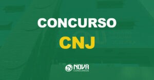 fachada do conselho nacional de justiça com texto sobre a imagem escrito concurso CNJ