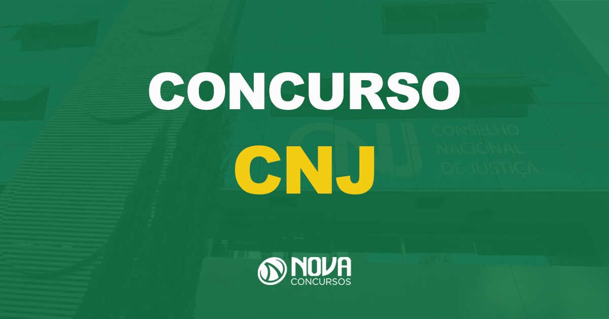 fachada do conselho nacional de justiça com texto sobre a imagem escrito concurso CNJ