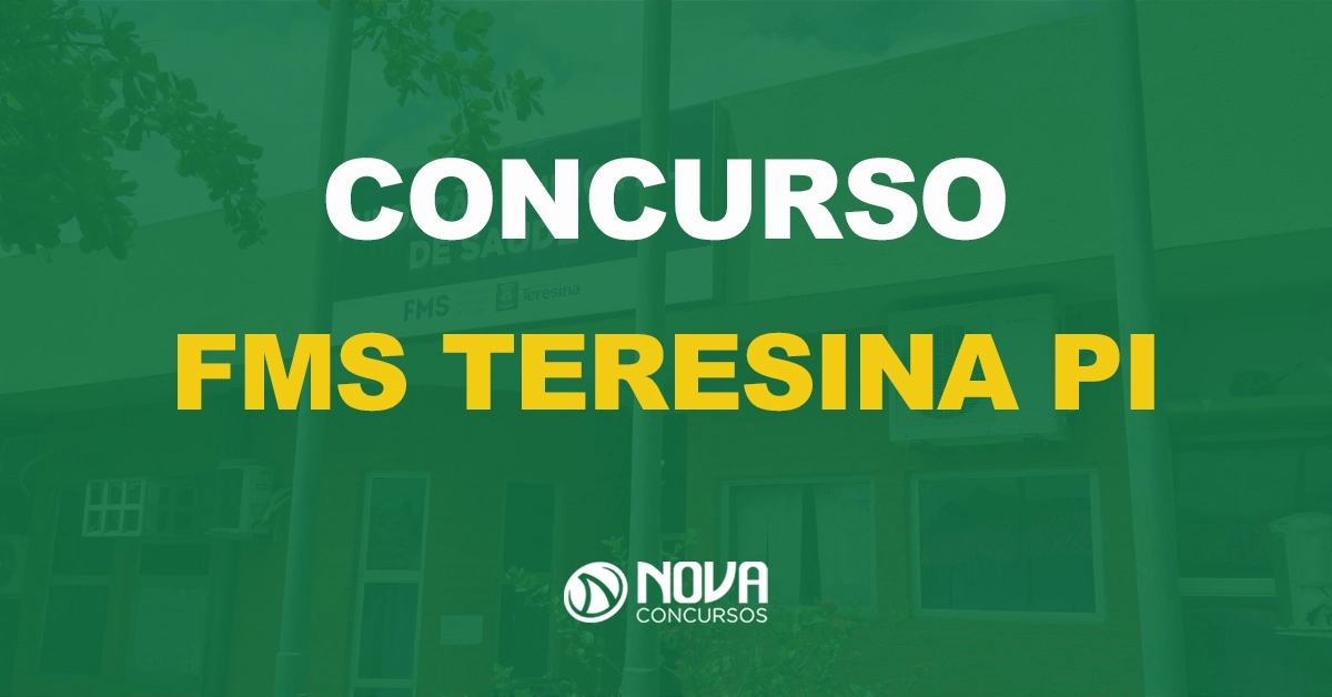 fachada da Fundação Municipal de Saúde de Teresina PI com texto sobre a imagem escrito concurso FMS Teresina PI