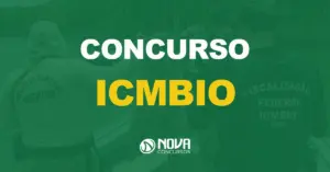 funcionários do Instituto Chico Mendes de Conservação da Biodiversidade com texto sobre a imagem escrito concurso icmbio