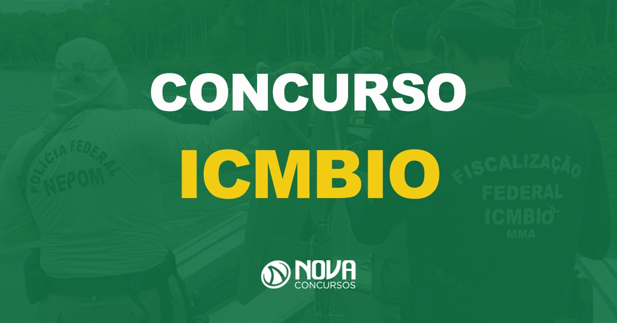 funcionários do Instituto Chico Mendes de Conservação da Biodiversidade com texto sobre a imagem escrito concurso icmbio