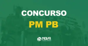 policiais do batalhão da policia militar da paraíba com texto sobre a imagem escrito concurso PM PB