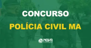 policiais militares do maranhão sendo fotografados com texto sobre a imagem escrito concurso polícia civil ma