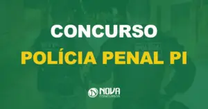 dois policiais penais de Piauí de costas lado a lado com texto sobre a imagem escrito concurso polícia penal pi