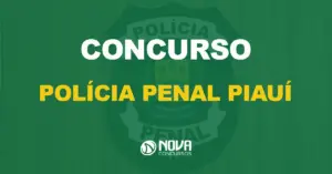 brasão da policia penal do Piauí com texto sobre a imagem escrito concurso polícia penal Piauí