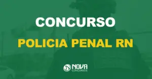 servidor da polícia penal do rio grande do norte de costas com texto sobre a imagem escrito concurso policia penal RN