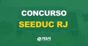 fachada da secretaria de estado de educação do rio de janeiro com texto sobre a imagem escrito concurso seeduc rj