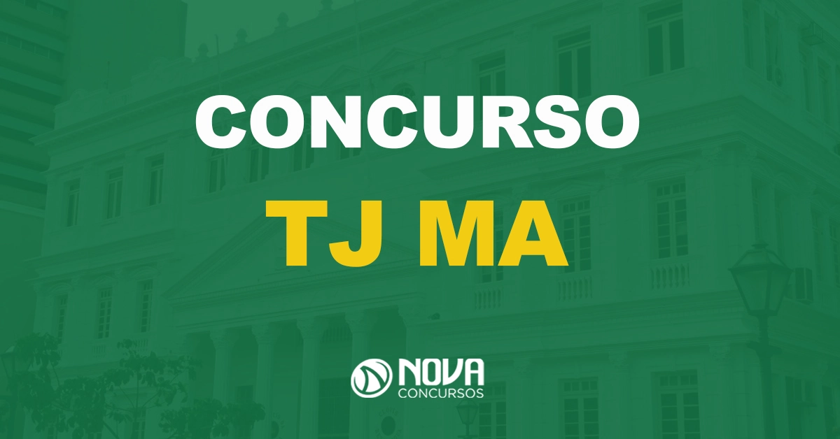 fachada do tribunal de justiça do estado maranhão com texto sobre a imagem escrito concurso tj ma