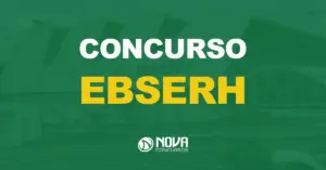 fachada da Empresa Brasileira de Serviços Hospitalares com texto sobre a imagem escrito concurso ebserh