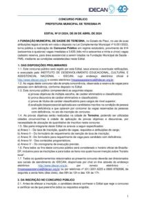 edital fms teresina assistencial 1 pdf