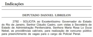 solicitacao concurso policia penal rj