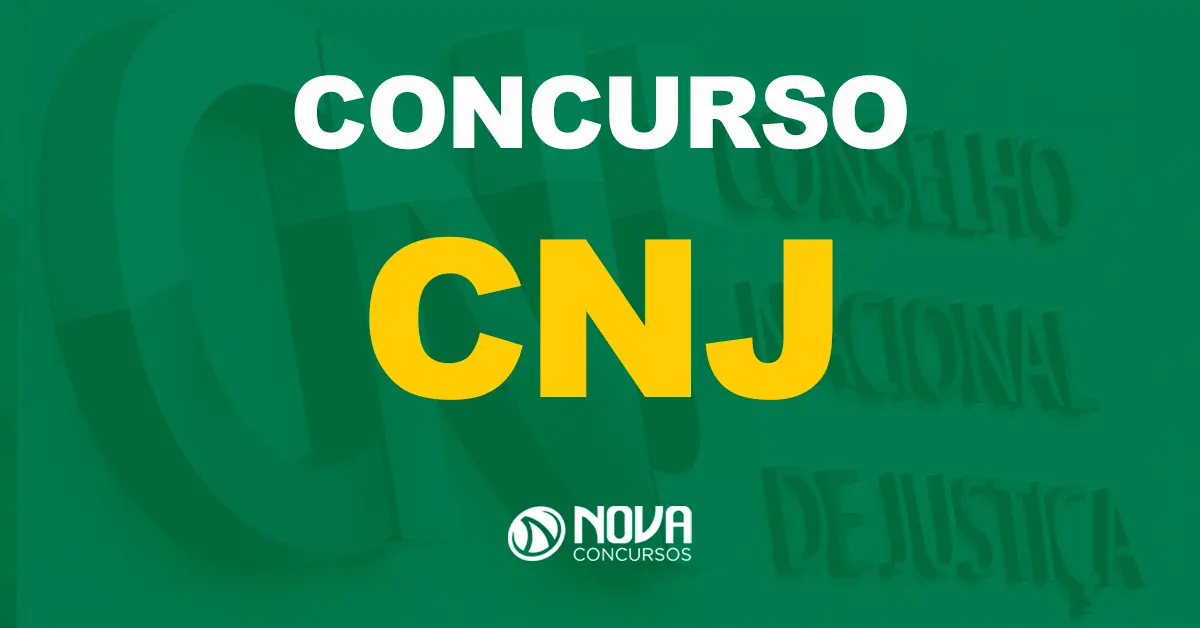 Letreiro no prédio da sede do Conselho Nacional de Justiça / Texto sobre a imagem concurso CNJ