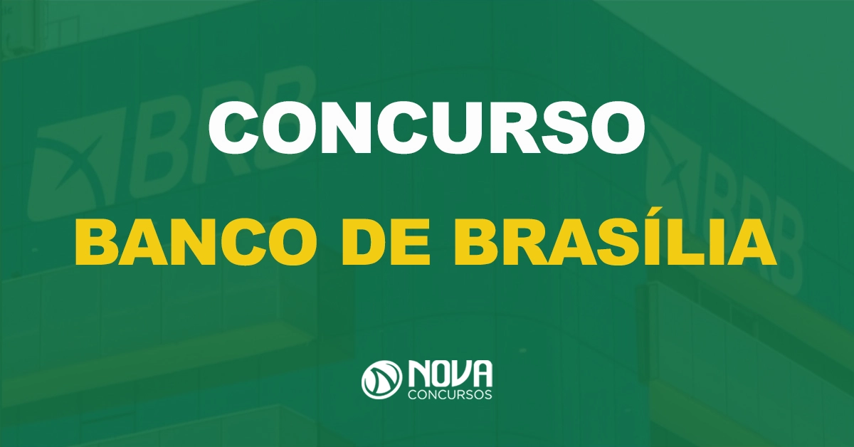 fachada da agencia bancária brn com texto sobre a imagem escrito concurso banco de brasília