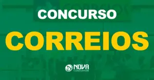 Fachada de uma agência dos Correios no Brasil / Texto sobre a imagem concurso Correios