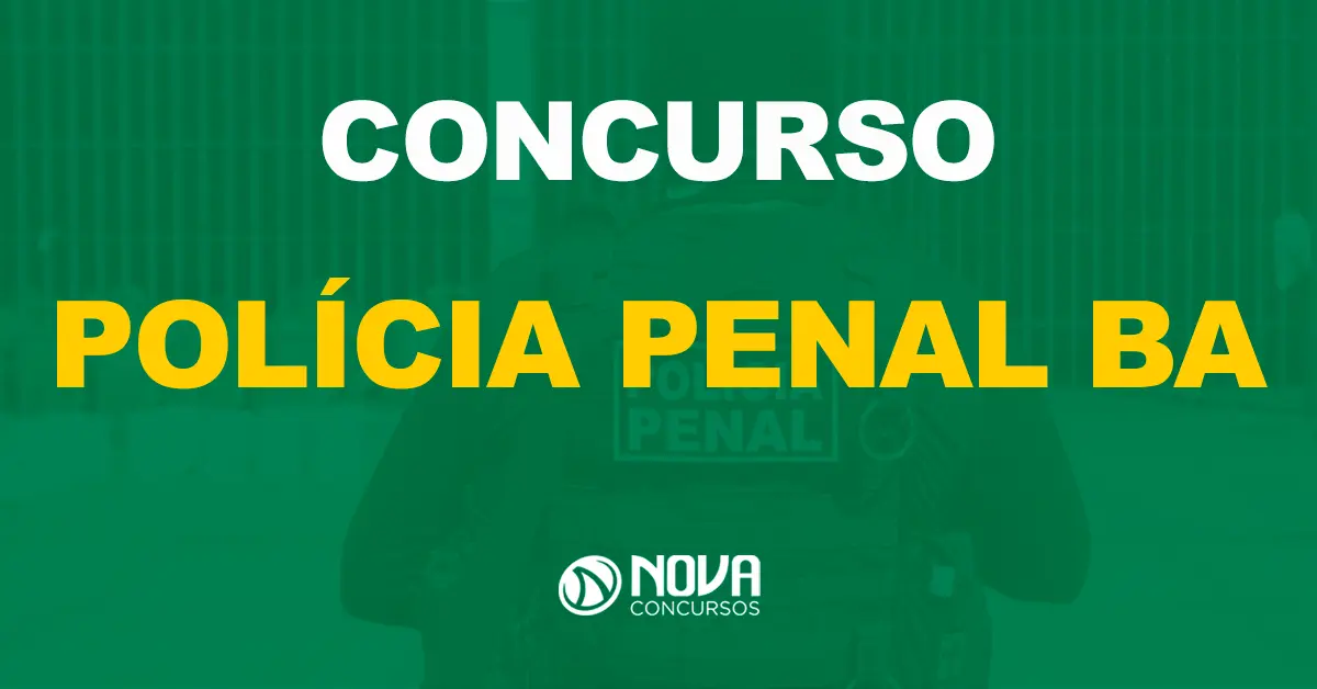 Policial Penal em serviço em uma penitenciária no estado do Bahia; policial de costas, olhando os bandidos na cela / Texto sobre a imagem concurso Polícia Penal BA