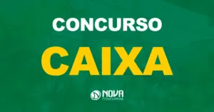 Letreiro de uma das agências da Caixa Econômica Federal no Brasil / Texto sobre a imagem concurso Caixa