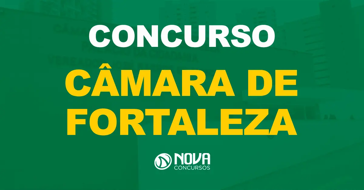 Letreiro no prédio da sede da Câmara Municipal de Vereadores de Fortaleza / Texto sobre a imagem concurso Câmera de Fortaleza