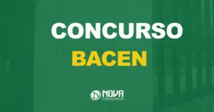 Bacen provas adiadas para 4 de agosto. Fundo verde escrito em metálico Banco Central do Brasil