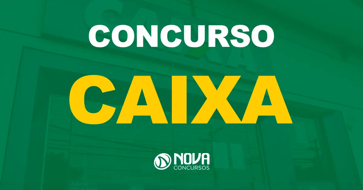 Fachada de uma das agências da Caixa Economica Federal no país / Texto sobre a imagem concurso Caixa