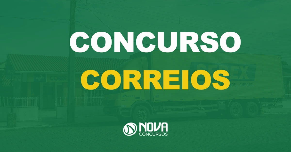 concurso correios 2024 cobrança TAF. Caminhão Sedex parado em frente agência dos correios