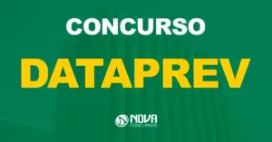 Fachada da Empresa de Tecnologia e Informações da Previdência / Texto sobre a imagem concurso Dataprev