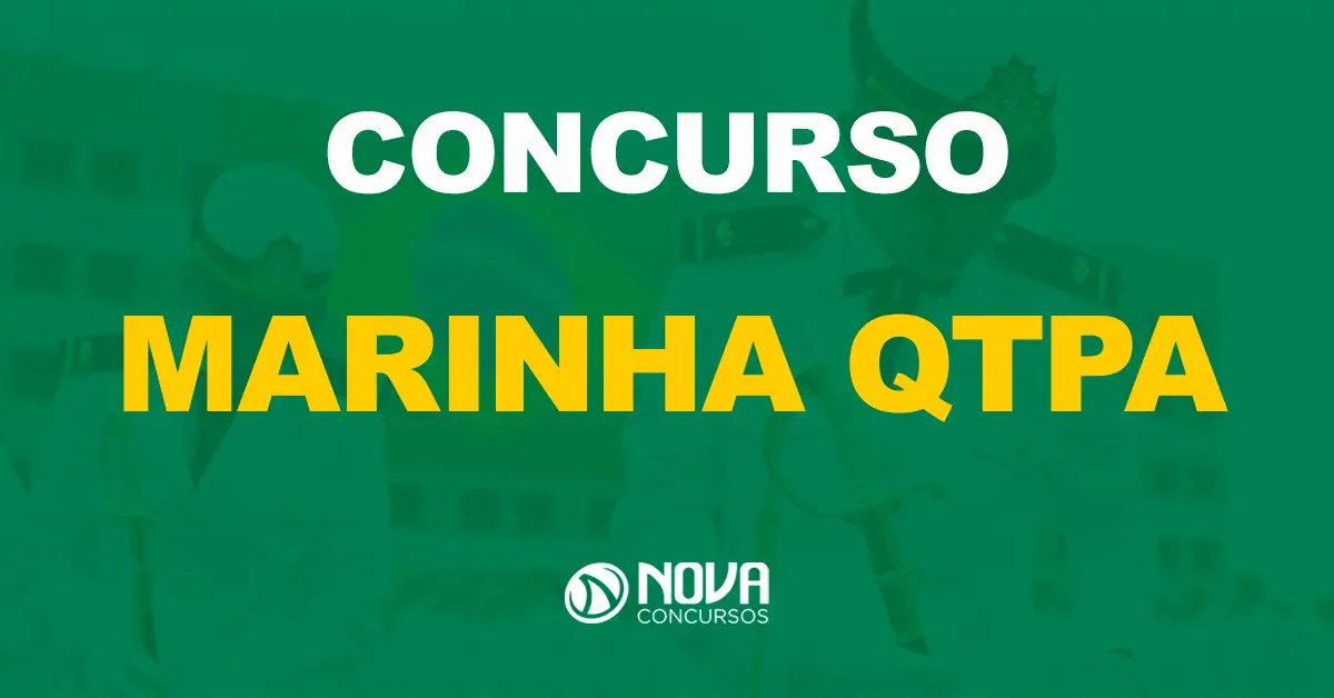 Oficiais da Marinha do Brasil durante apresentação / Texto sobre a imagem concurso Marinha QTPA