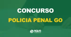 homem preenchendo gabarito da prova com texto sobre a imagem escrito concurso polícia penal go