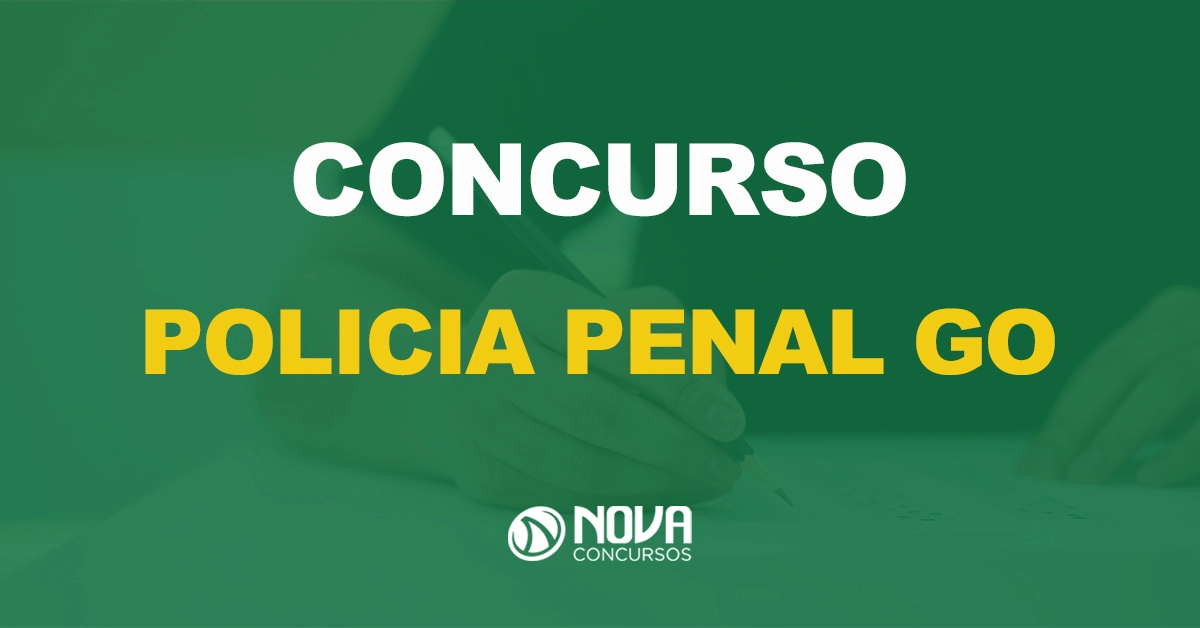 homem preenchendo gabarito da prova com texto sobre a imagem escrito concurso polícia penal go