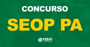 Funcionário da A SECRETÁRIA DE ESTADO DE PLANEJAMENTO E ADMINISTRAÇÃO do Pará durante serviço / Texto sobre a imagem concurso SEOP PA