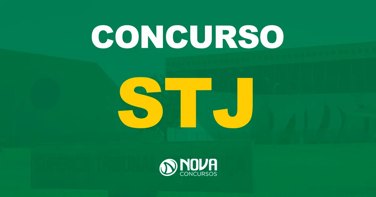 Letreiro do prédio da sede do Superior Tribunal Federal / Texto sobre a imagem concurso STJ