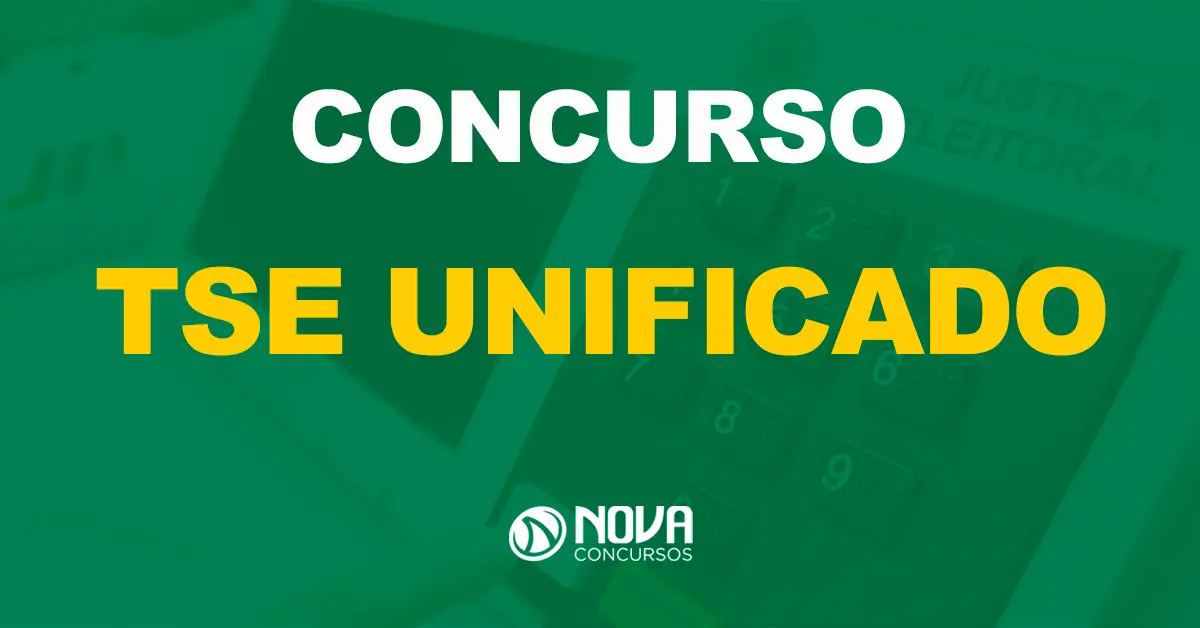 Urna eletrônica de votação no país / Texto sobre a imagem concurso TSE Unificado