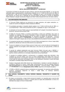 Edital SED SC Educacao indigena pdf