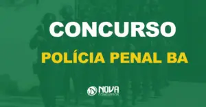 Edital Polícia Penal BA será publicado nesta quinta-feira. Policiais fardados em pé segurando arma