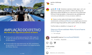 Anuncio dos concursos Bombeiros BA e PM BA