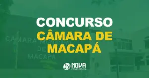 fachada da câmara municipal de macapá, no amapá com texto sobre a imagem escrito concurso câmara de macapá