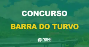 vista da ponte do município de barra do turvo em são paulo com texto sobre a imagem escrito concurso prefeitura de barra do turvo