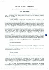 Edital de retificacao do Concurso Nacional Retificado pdf